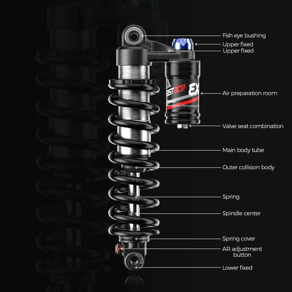 FASTACE Rear Shock Absorber